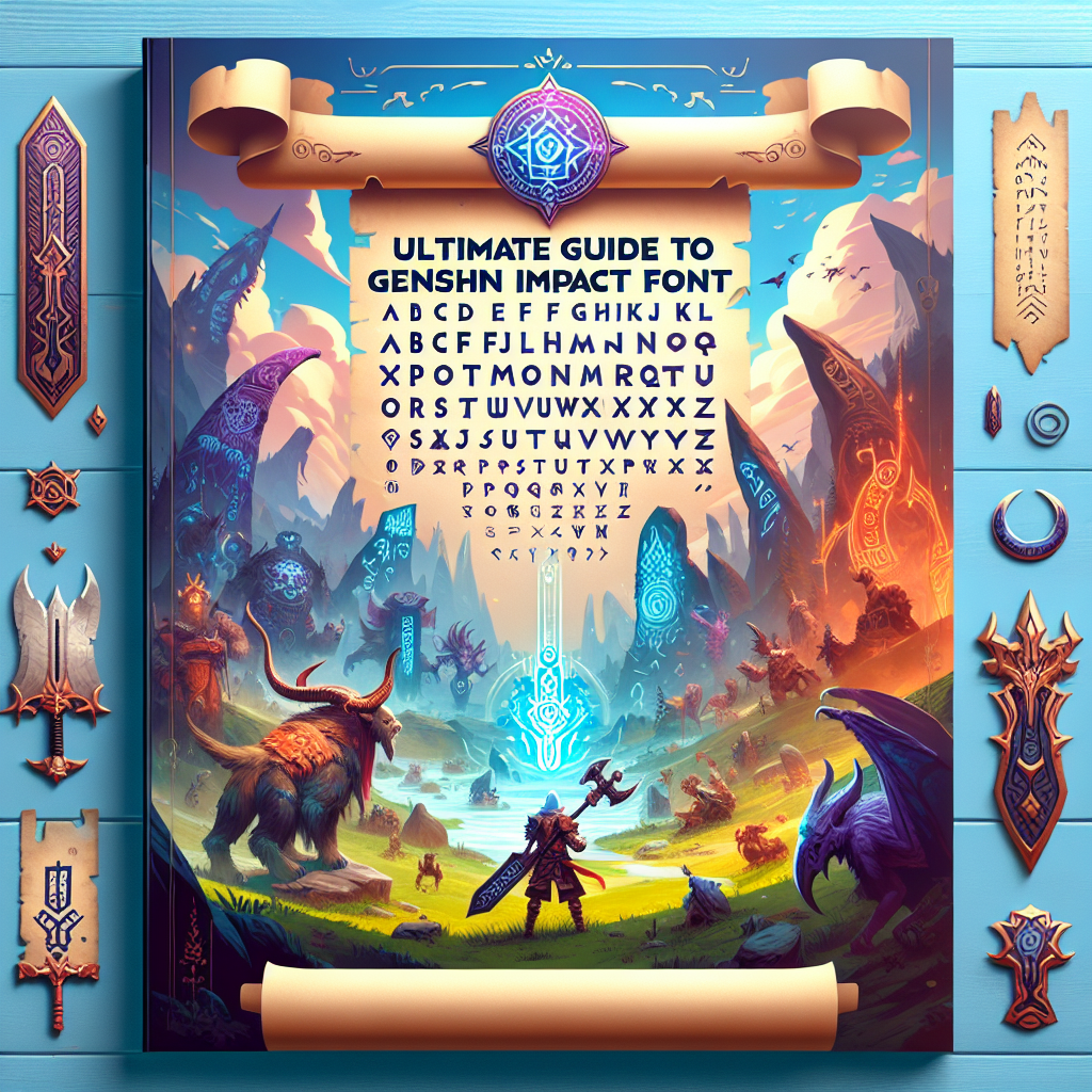 Ultimate Guide to Genshin Impact Fonts: Enhance Your Gaming Experience